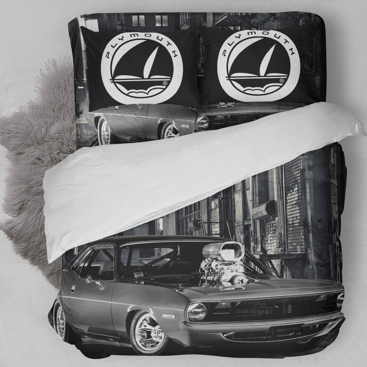 1970 PLYMOUTH BARRACUDA PRO STREET BEDDING SET
