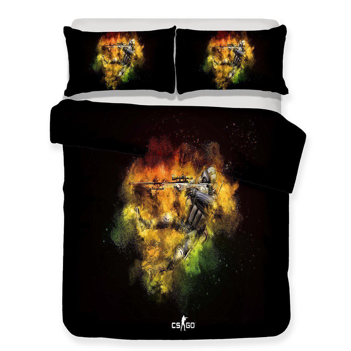 2018 New Design Print CS Go Game Theme Comforter Boho Bedspreadss3D Customized Duvet Cover Bedding Sets