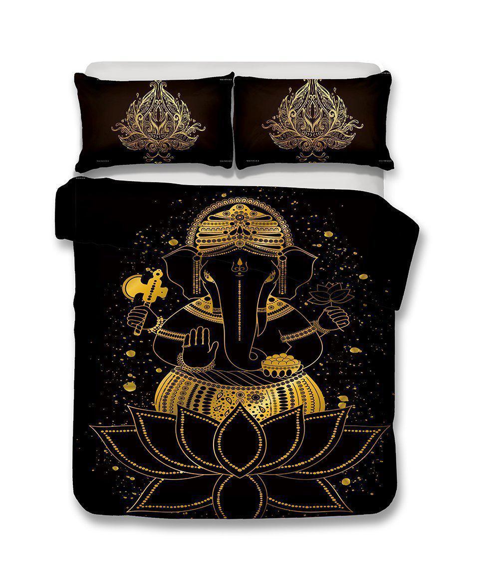 2018 Queen Kingize Print Buddha Buddhist Culture Comforters3D Customized Duvet Cover Bedding Sets