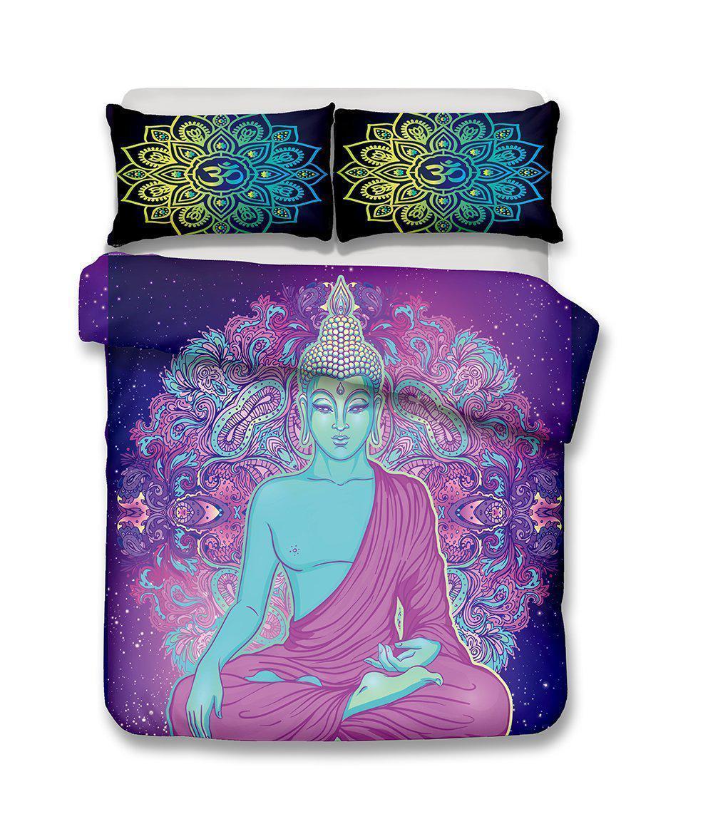 2019 Kingize Buddha Theme Buddhist Culture Boho Bedspreadss3D Customized Duvet Cover Bedding Sets