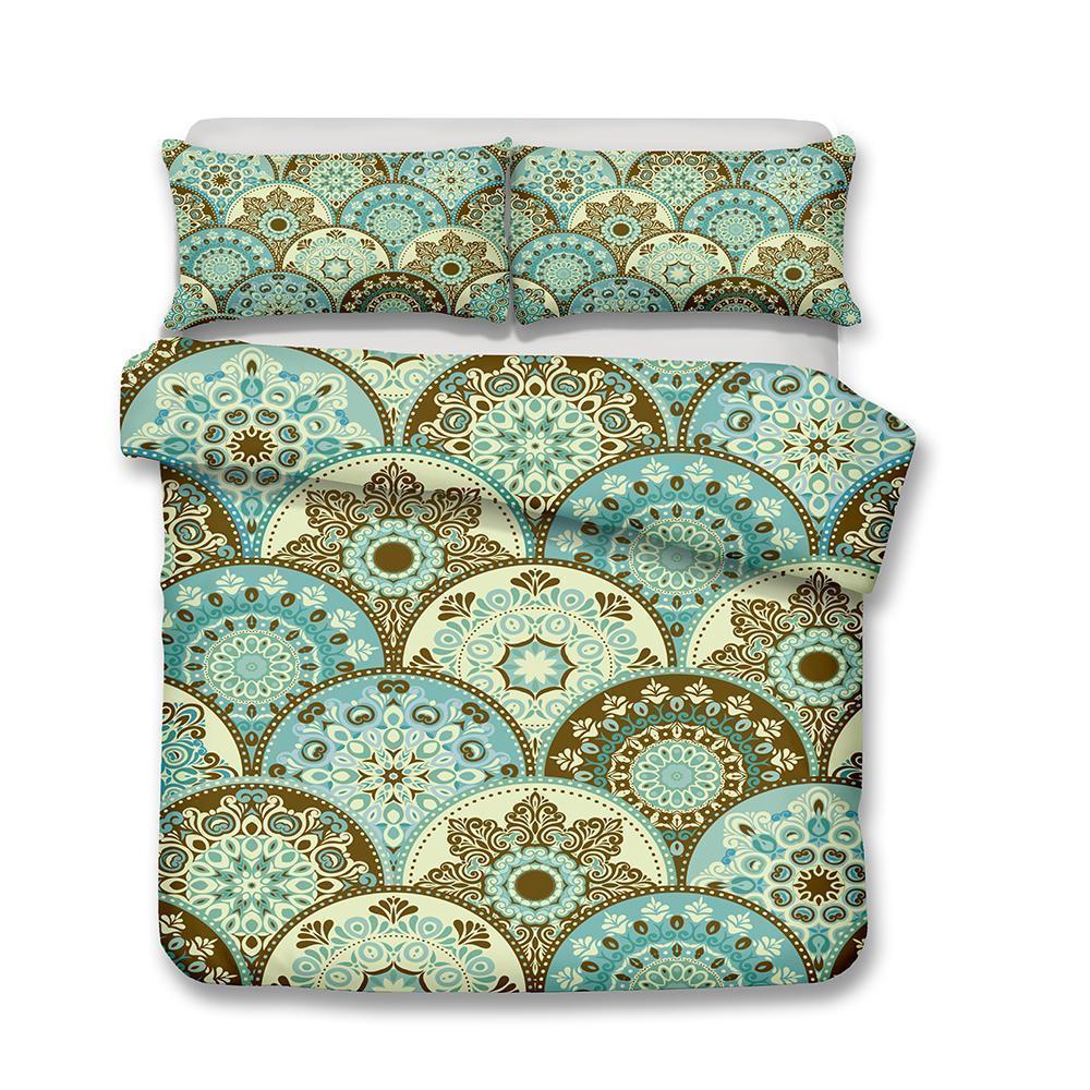 2019 New Design Art Print Bohemia Green Bohemians3D Customized Duvet Cover Bedding Sets