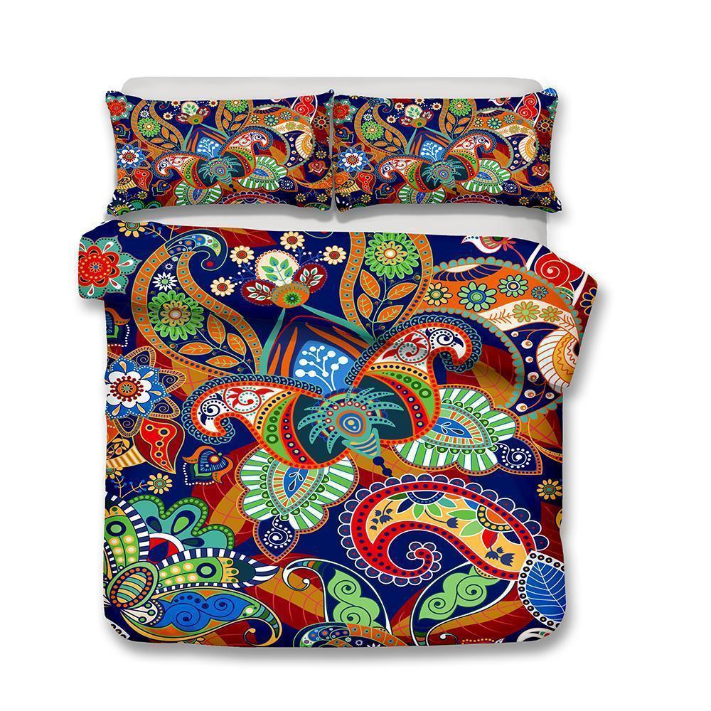 2019 New Design Print Bohemia Green Theme Comforter Boho Bedspreadss3D Customized Duvet Cover Bedding Sets