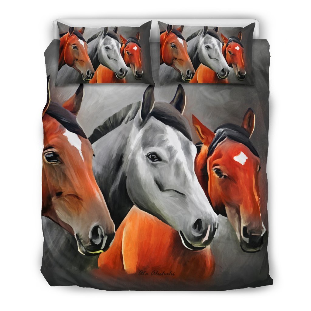 3 Horses Bedding Set