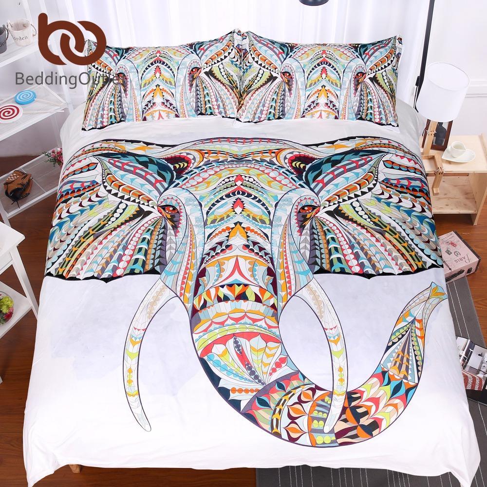 3 Pieces 3D Elephant 3D Customized Duvet Cover Bedding Sets