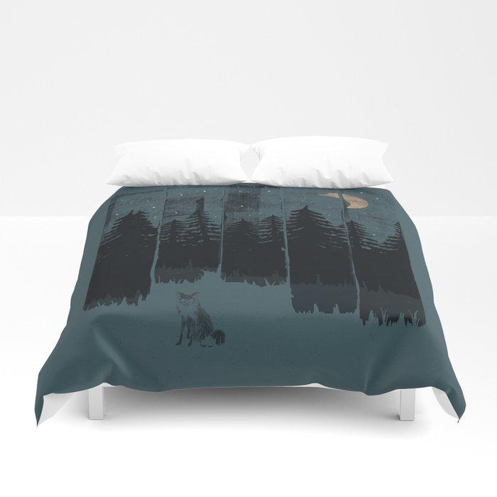 3D A Fox in the Wild Night… Duvet Cover Bedding Sets