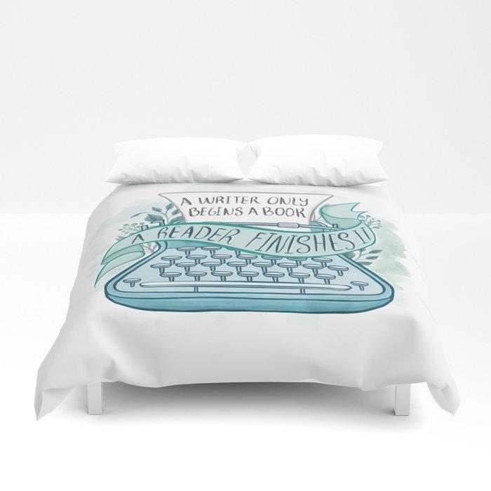 3D A WRITER ONLY BEGINS A BOOK Duvet Cover Bedding Sets
