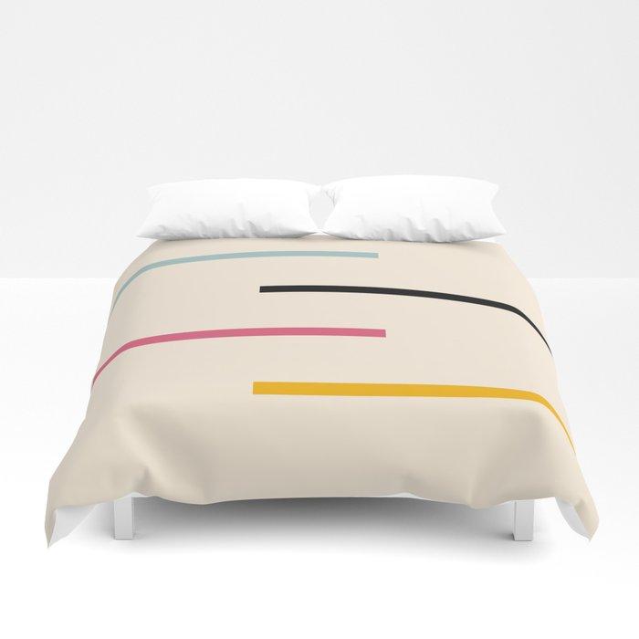 3D Abstract Minimal Retro Stripes Acro Duvet Cover Bedding Sets