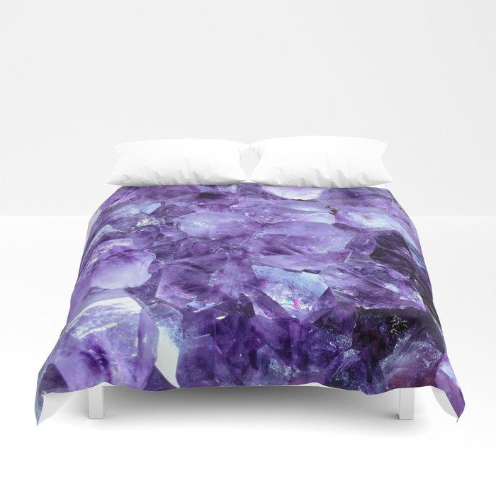 3D Amethyst Crystals Duvet Cover Bedding Sets