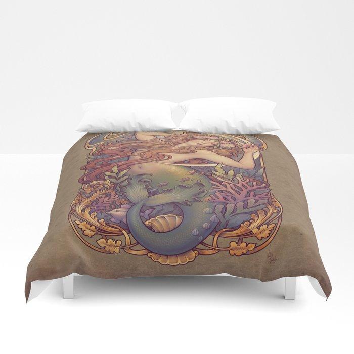 3D Andersen Little Mermaid Nouveau Duvet Cover Bedding Sets