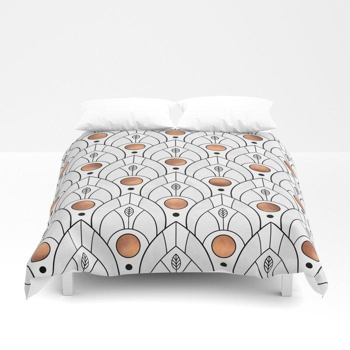 3D Art Deco Leaves / Version 2 Duvet Cover Bedding Sets