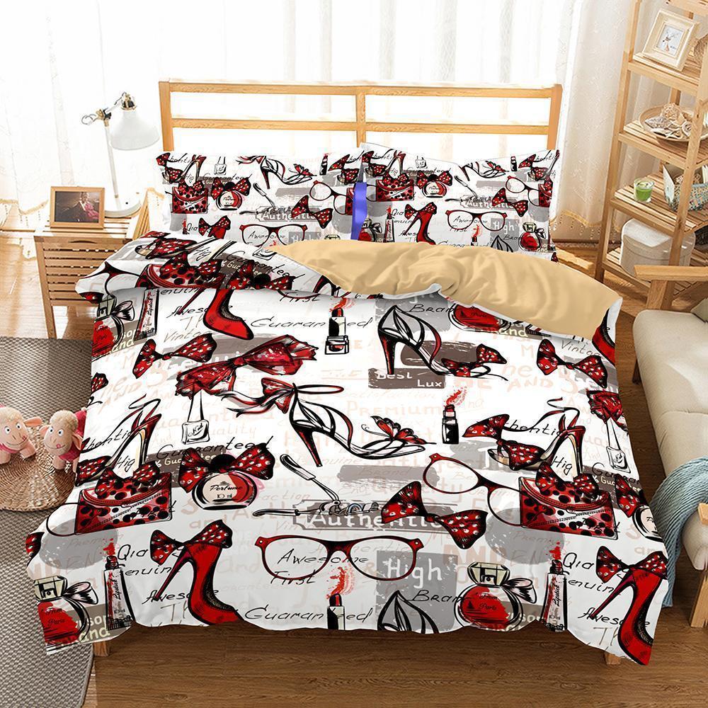3D Art Pattern Highheeledhoes Printed Coveret comforter Bedrooms3D Customized Duvet Cover Bedding Sets