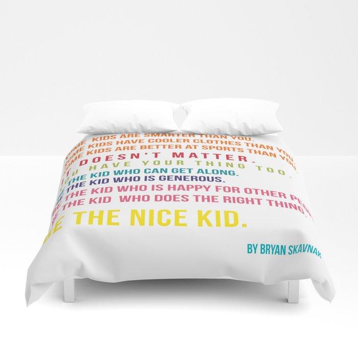 3D Be the nice kid minimalism colorful Duvet Cover Bedding Sets