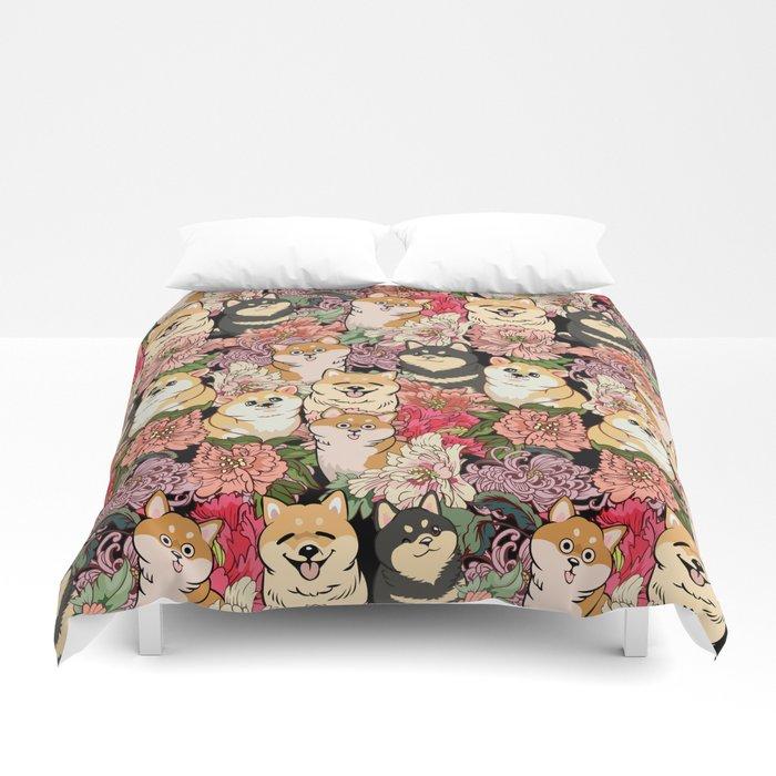 3D Because Shiba Inu Duvet Cover Bedding Sets