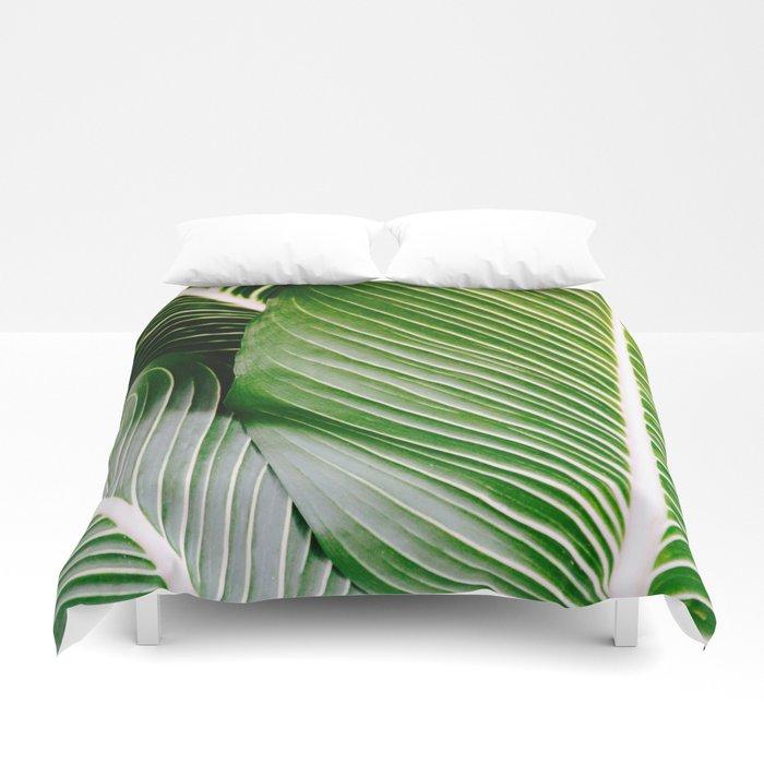 3D Big Leaves – Tropical Nature Photography Duvet Cover Bedding Sets