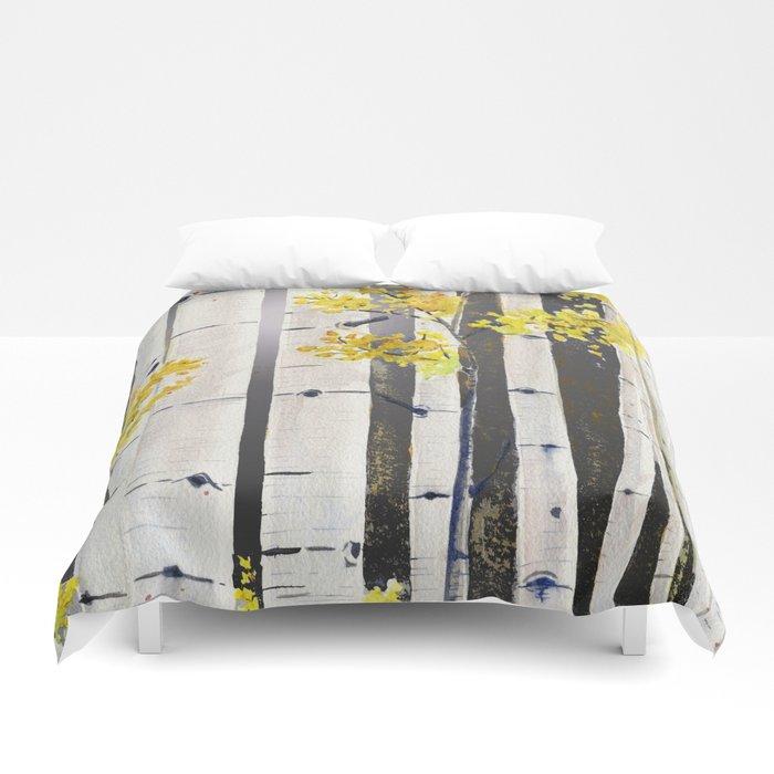 3D Birch Tree Duvet Cover Bedding Sets
