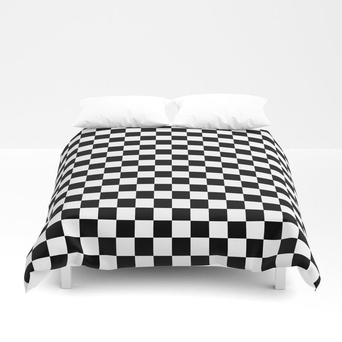 3D Black and White Checkerboard Pattern Duvet Cover Bedding Sets