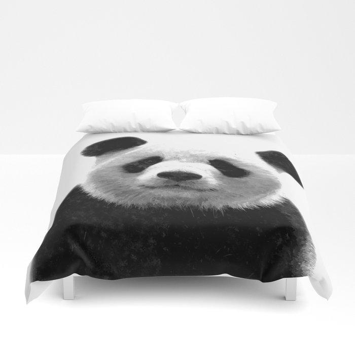 3D Black and white panda portrait Duvet Cover Bedding Sets