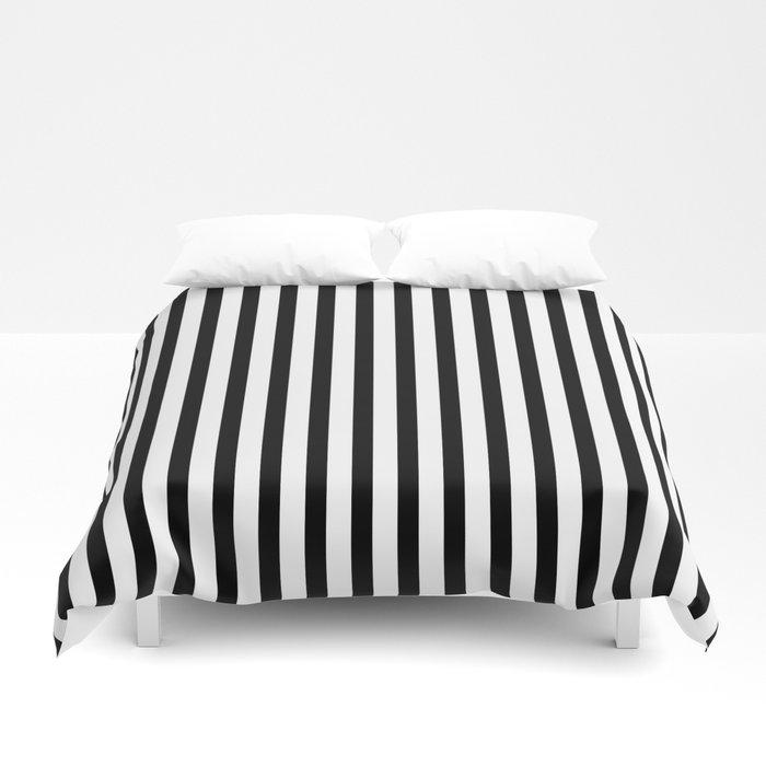 3D Black & White Small Vertical Stripes – Mix & Match with Simplicity of Life Duvet Cover Bedding Sets