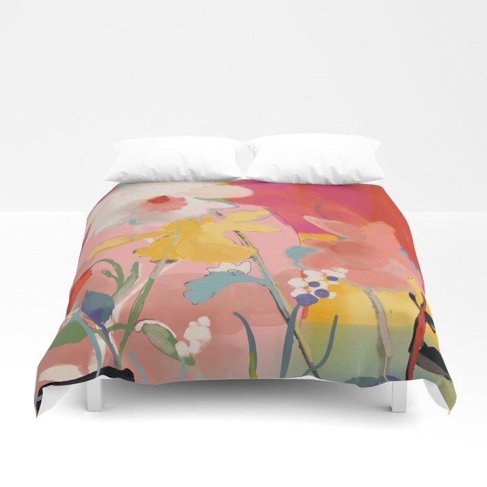 3D blooming abstract pink Duvet Cover Bedding Sets