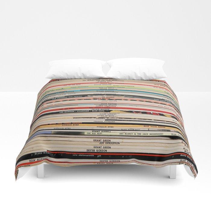 3D Blue Note Jazz Vinyl Records Duvet Cover Bedding Sets