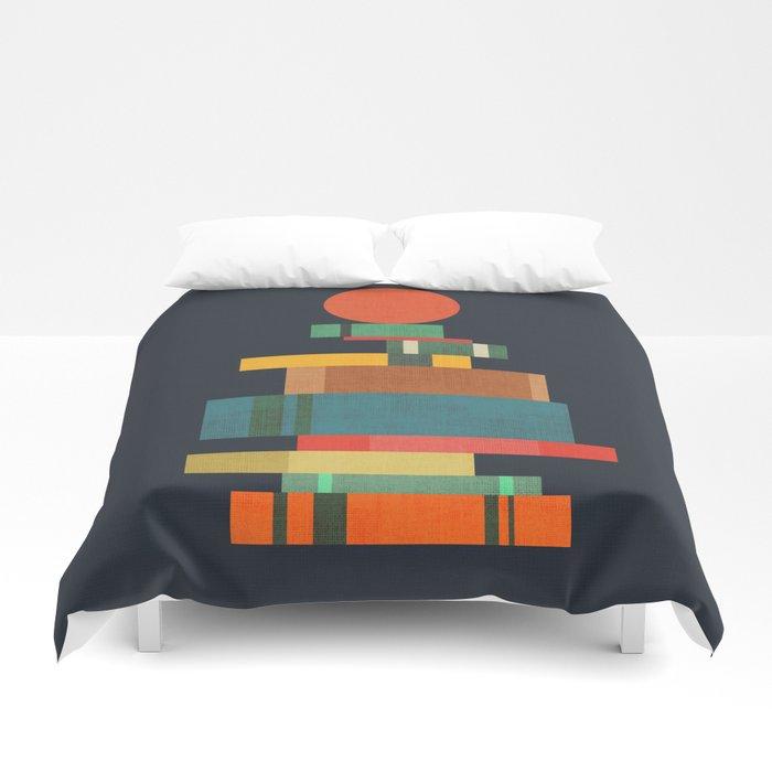 3D Book stack with a ball Duvet Cover Bedding Sets