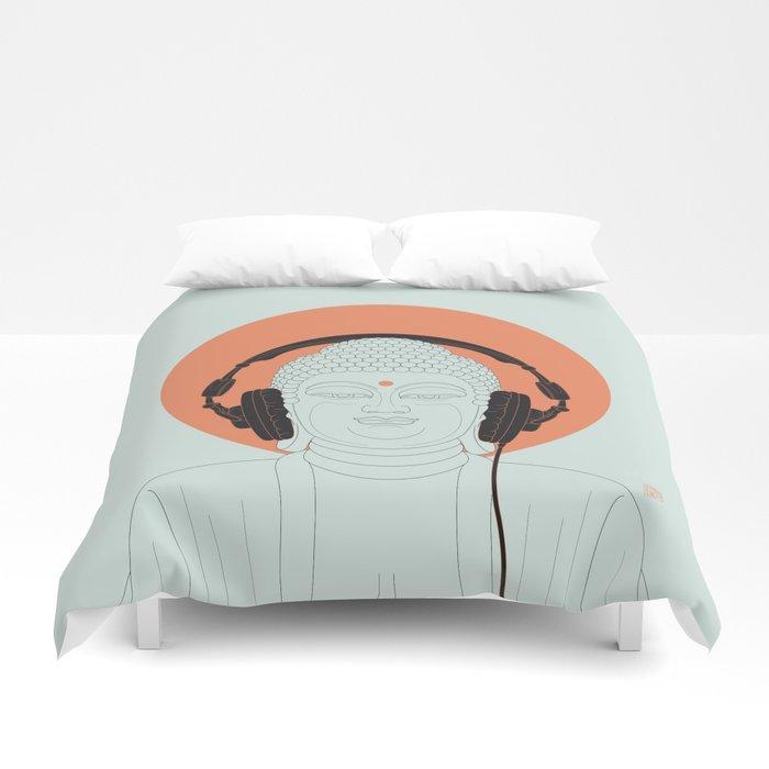 3D Buddha : Listen to Om! Duvet Cover Bedding Sets