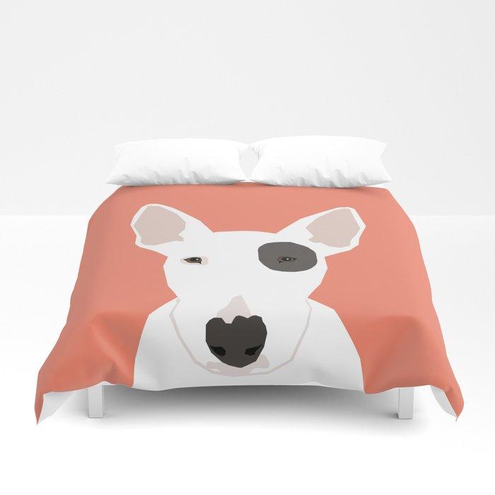 3D Bull Terrier cute puppy dog art print pet gift pets dog breed animal children kids illustration Duvet Cover Bedding Sets