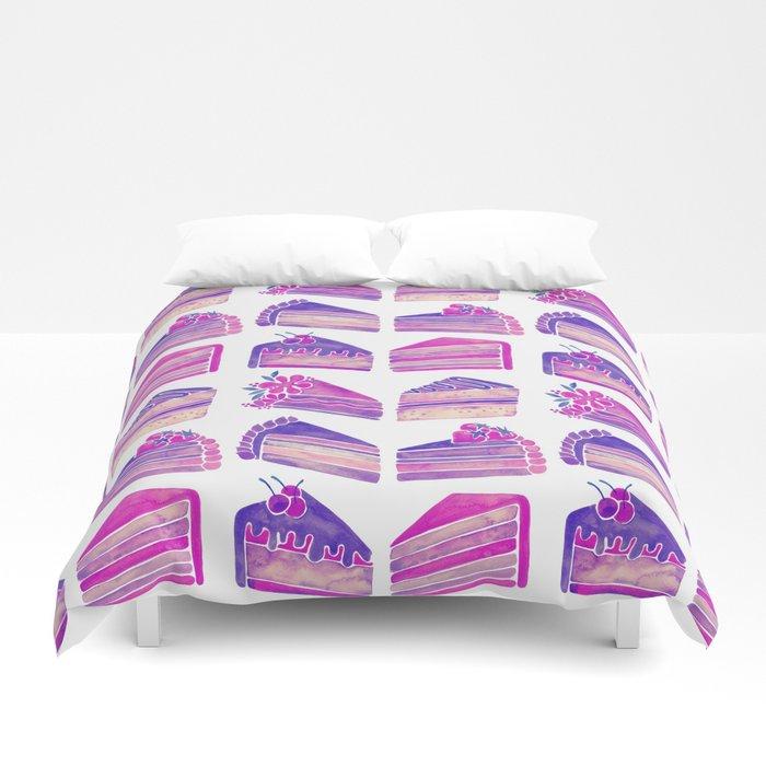 3D Cake Slices Unicorn Palette Duvet Cover Bedding Sets