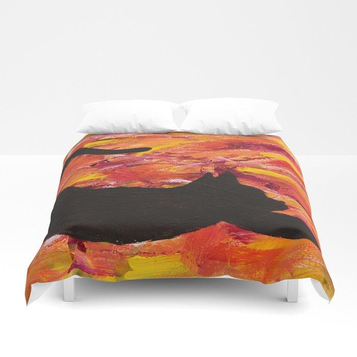 3D Cat Stretch Duvet Cover Bedding Sets