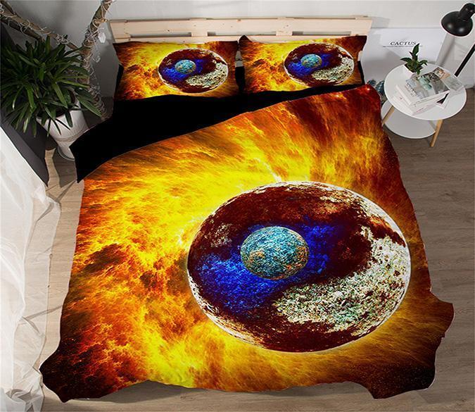 3D Cave Sea Scenery 37 Bed Pillowcases Quilt