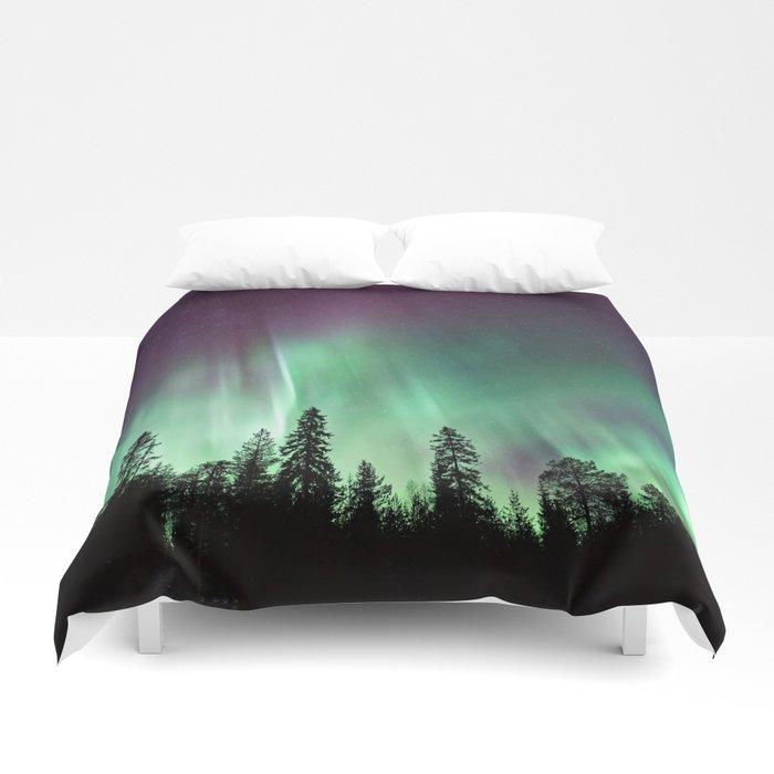 3D Colorful Northern Lights, Aurora Borealis Duvet Cover Bedding Sets