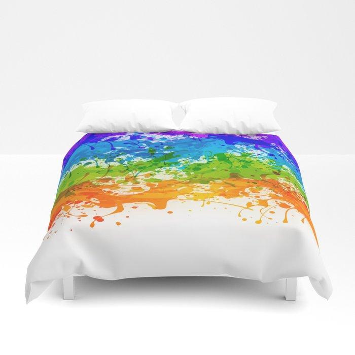3D Colorful Splashes Duvet Cover Bedding Sets