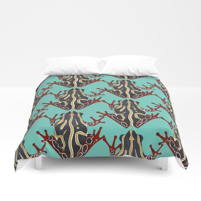 3D congo tree frog mint Duvet Cover Bedding Sets