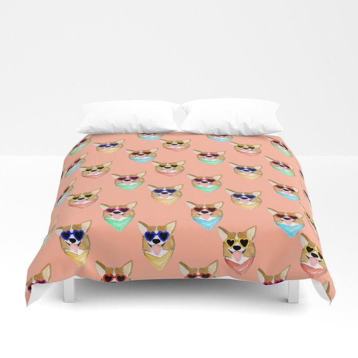 3D Corgi Love Duvet Cover Bedding Sets