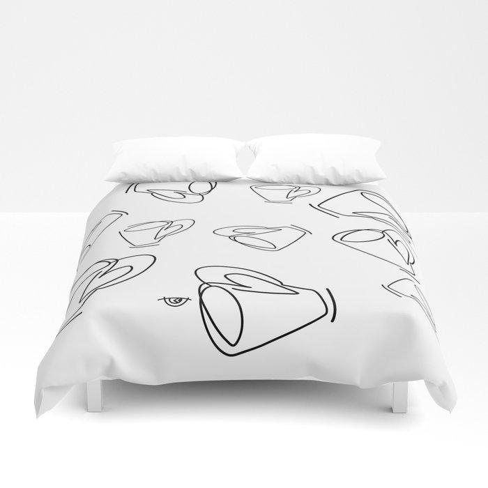 3D Cuppa Candor [Ivory] Duvet Cover Bedding Sets