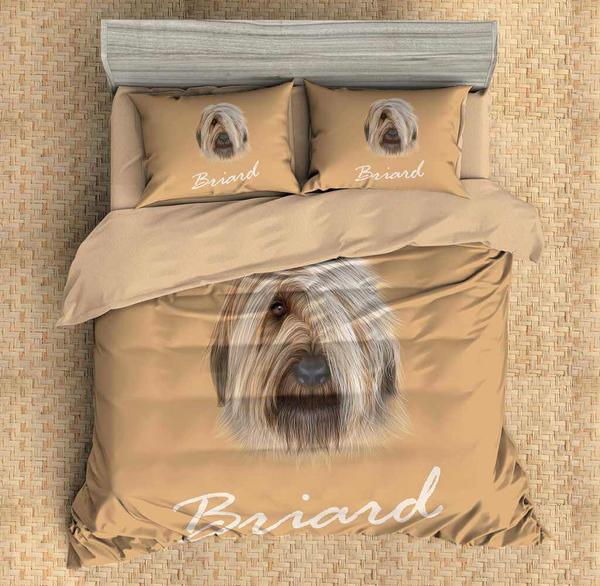 3D Customize Briard 3D Customized Duvet Cover Bedding Sets