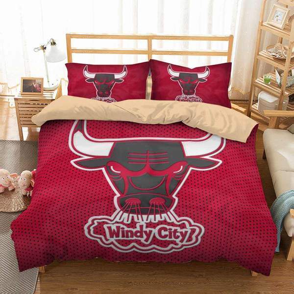 3D Customize Chicago Bulls 2 3D Customized Duvet Cover Bedding Sets