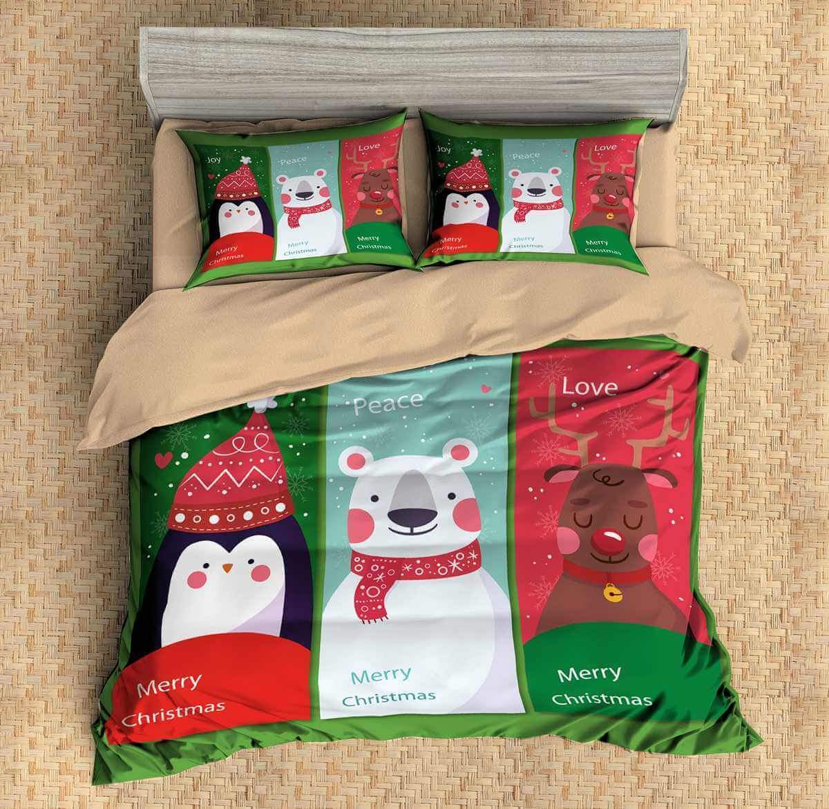 3D Customize Christmas Customized Bedding Sets Duvet Cover