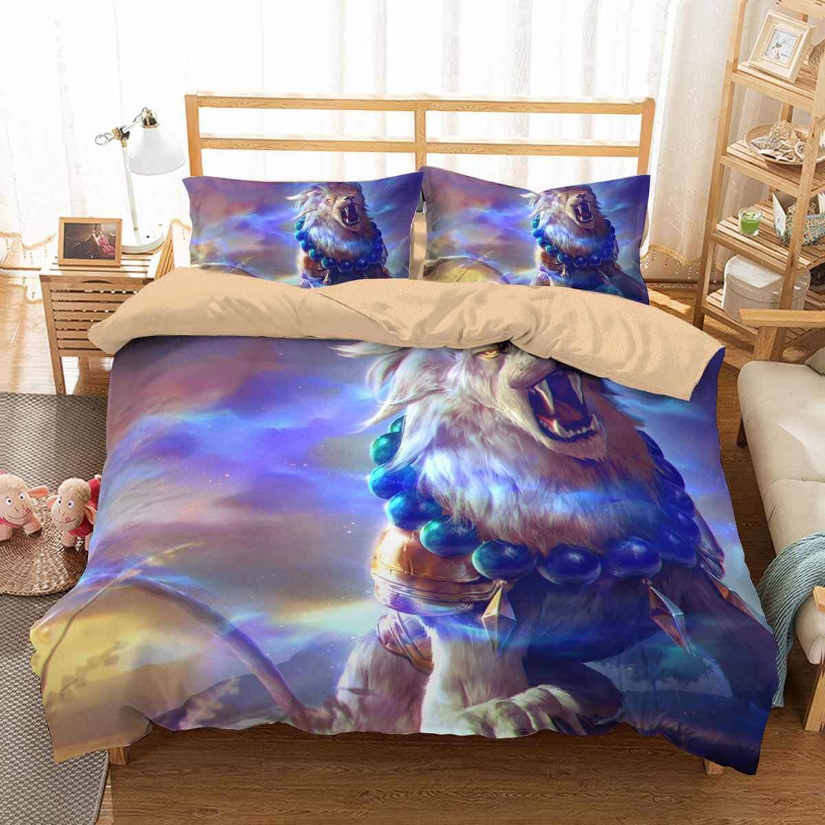 3D Customize Colorful Lion Customized Bedding Sets Duvet Cover