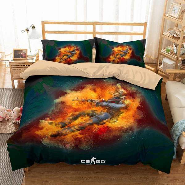 3D CUSTOMIZE COUNTER TRIKE GLOBAL OFFENSIVE 3D Customized Duvet Cover Bedding Sets