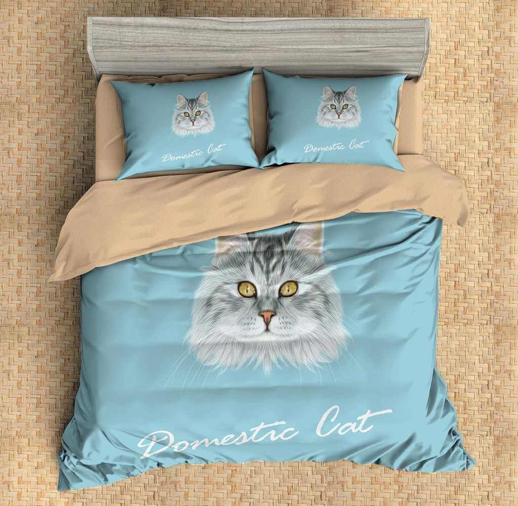 3D Customize Domestic Cat Customized Bedding Sets Duvet Cover