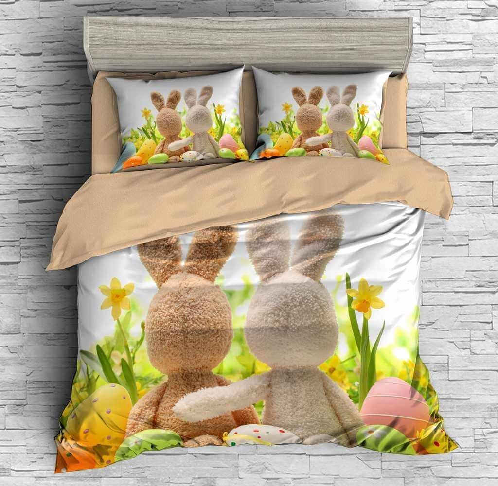 3D Customize Easter Bunny Customized Bedding Sets Duvet Cover