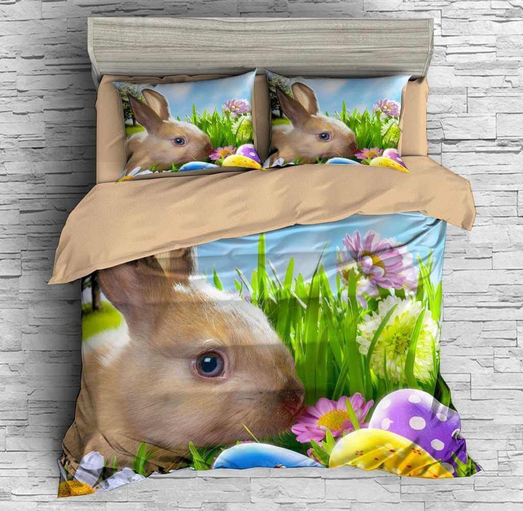 3D Customize Easter Bunny Customized Bedding Sets Duvet Cover