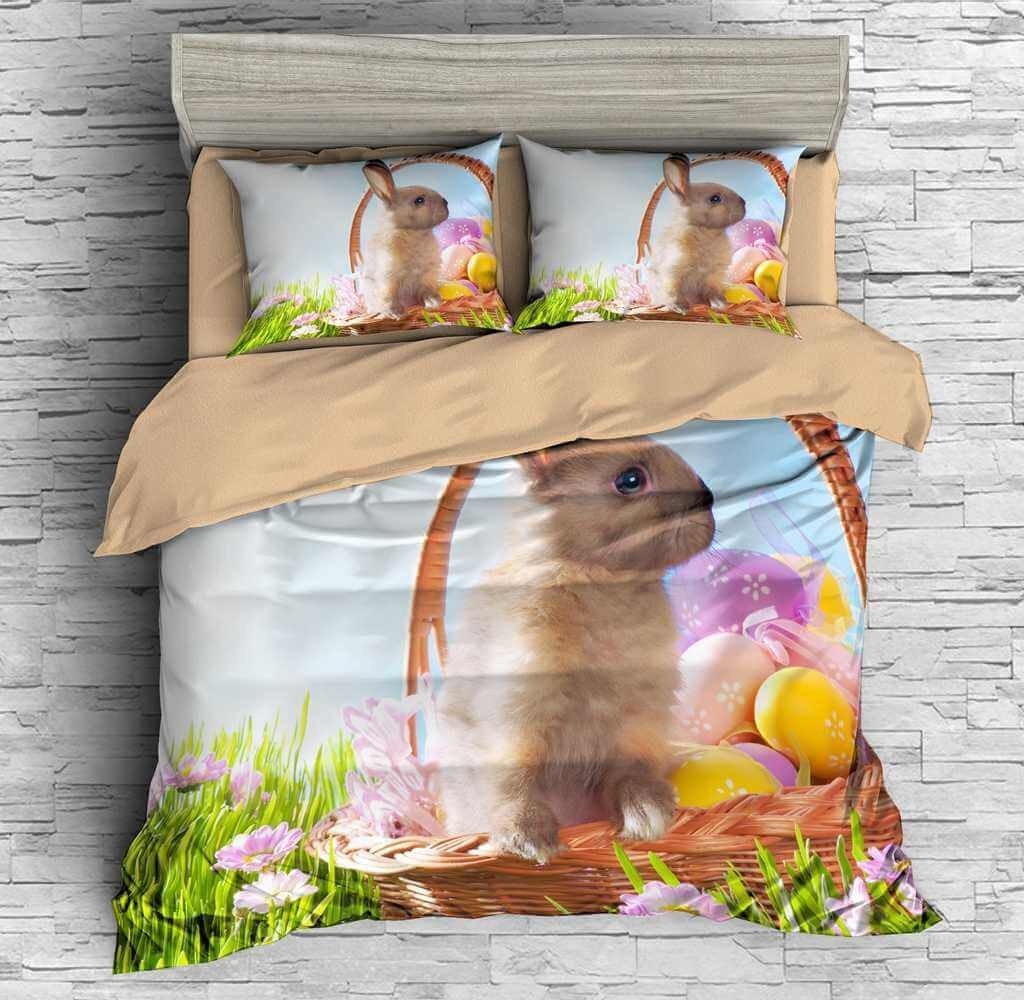 3D Customize Easter Bunny Customized Bedding Sets Duvet Cover