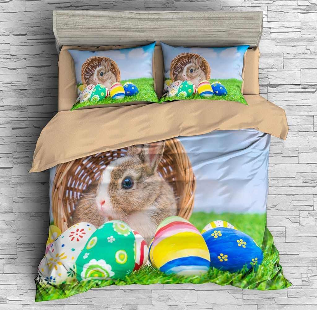 3D Customize Easter Bunny Customized Bedding Sets Duvet Cover