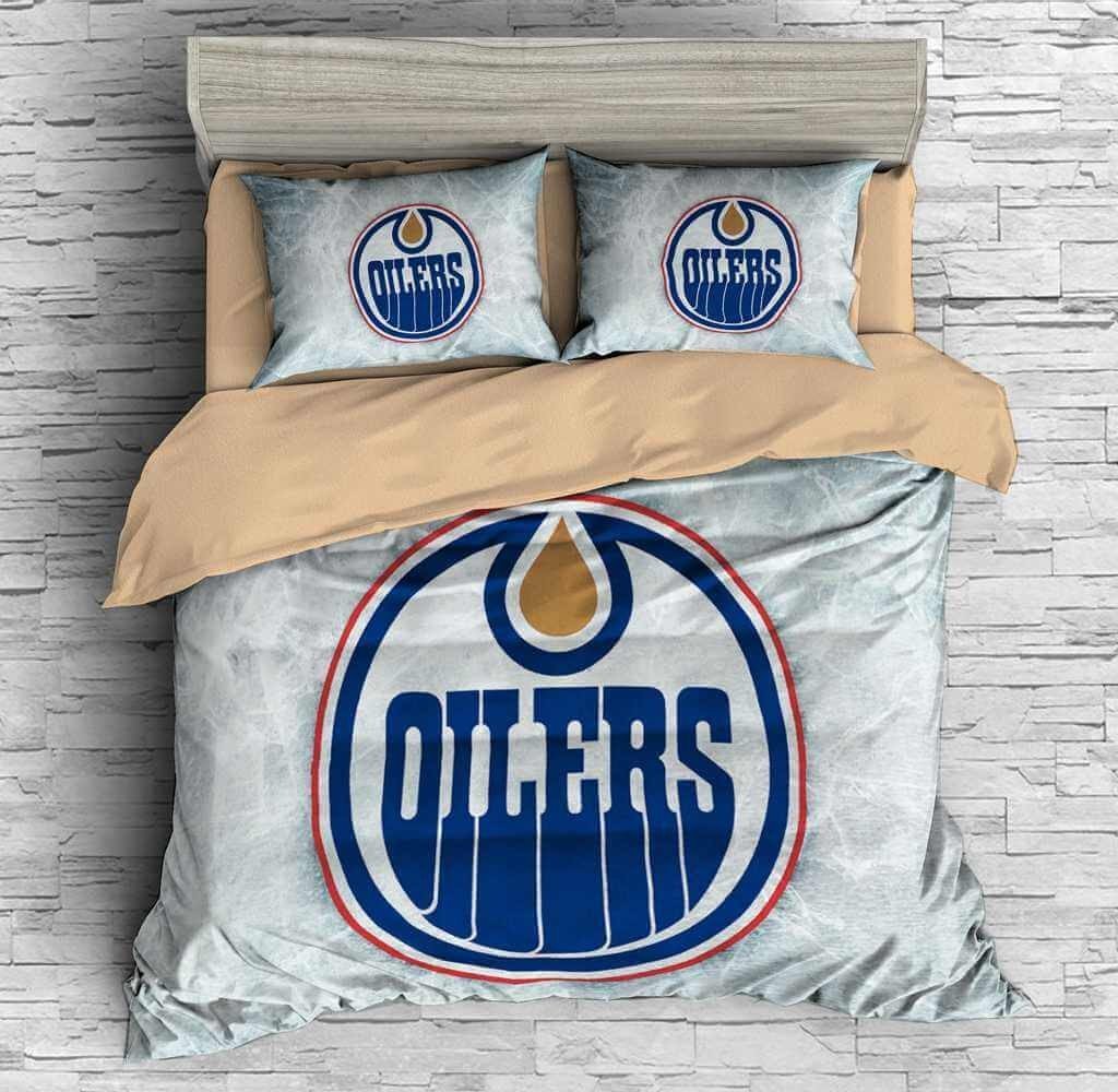 3D Customize Edmonton Oilers Customized Bedding Sets Duvet Cover
