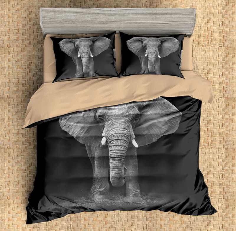 3D Customize Elephant Customized Bedding Sets Duvet Cover