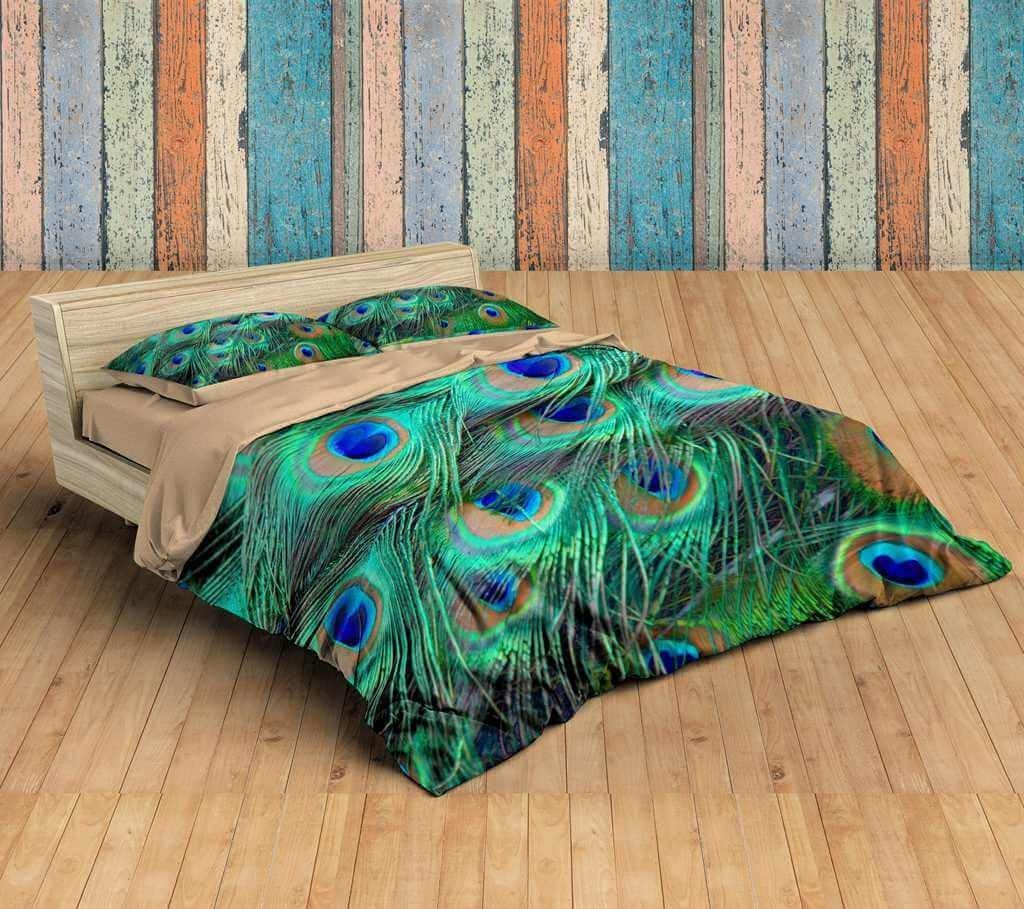 3D Customize Feathers Customized Bedding Sets Duvet Cover