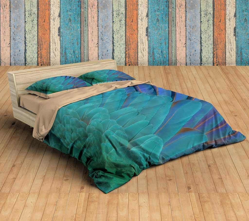 3D Customize Feathers Customized Bedding Sets Duvet Cover