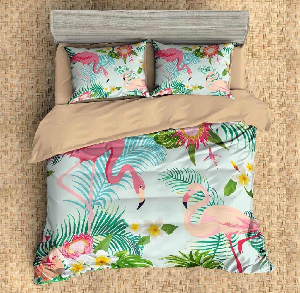 3D Customize Flamingo Customized Bedding Sets Duvet Cover